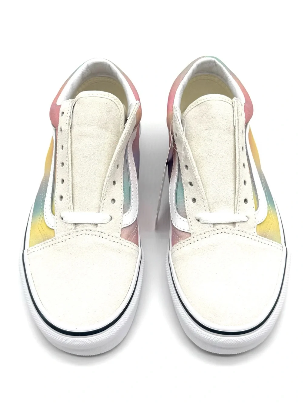 Women’s Old Skool Vans - Cream/Pink/Yellow